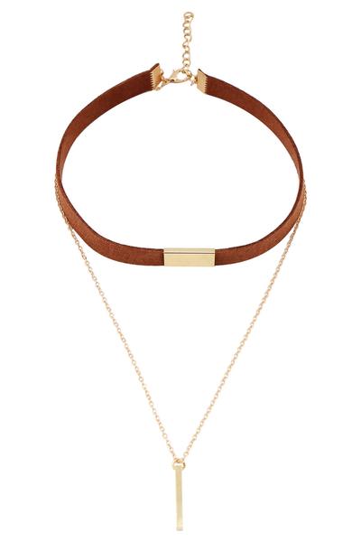 Linked Brown Necklace