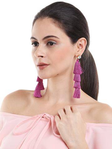 Mauve Moorings Earrings