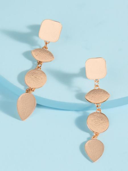 Scult Drop Earrings (Rose Gold)