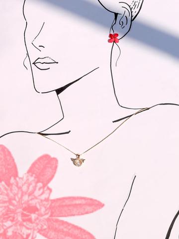 18k gold plated wings of love