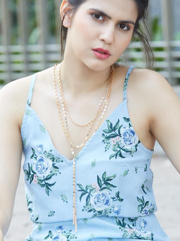 Keira Y-Chain Layered Necklace